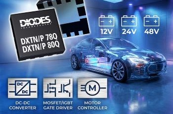 Diodes extends automotive bipolar transistor range for high-efficiency compact designs